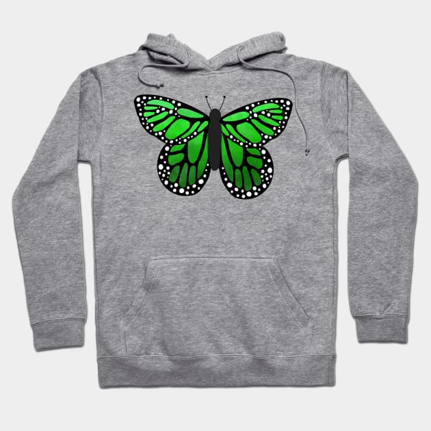 Green butterfly Hoodie by tothemoons